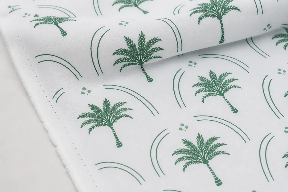 Texture detail of Y12701-3 printed brushed fabric